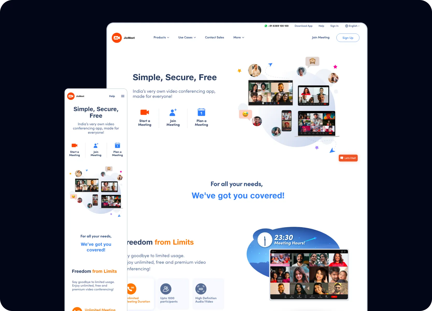jiomeet website