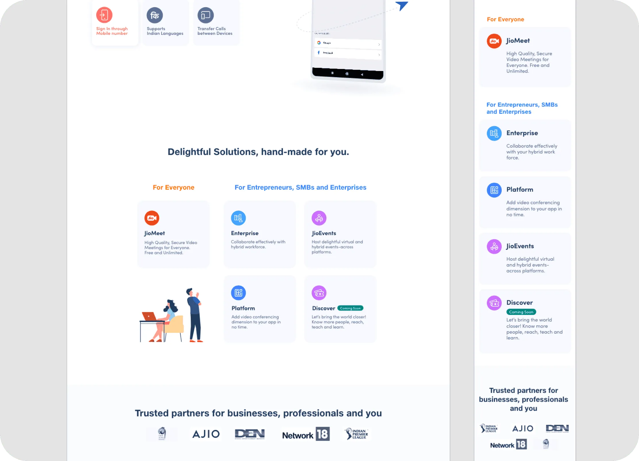 home page