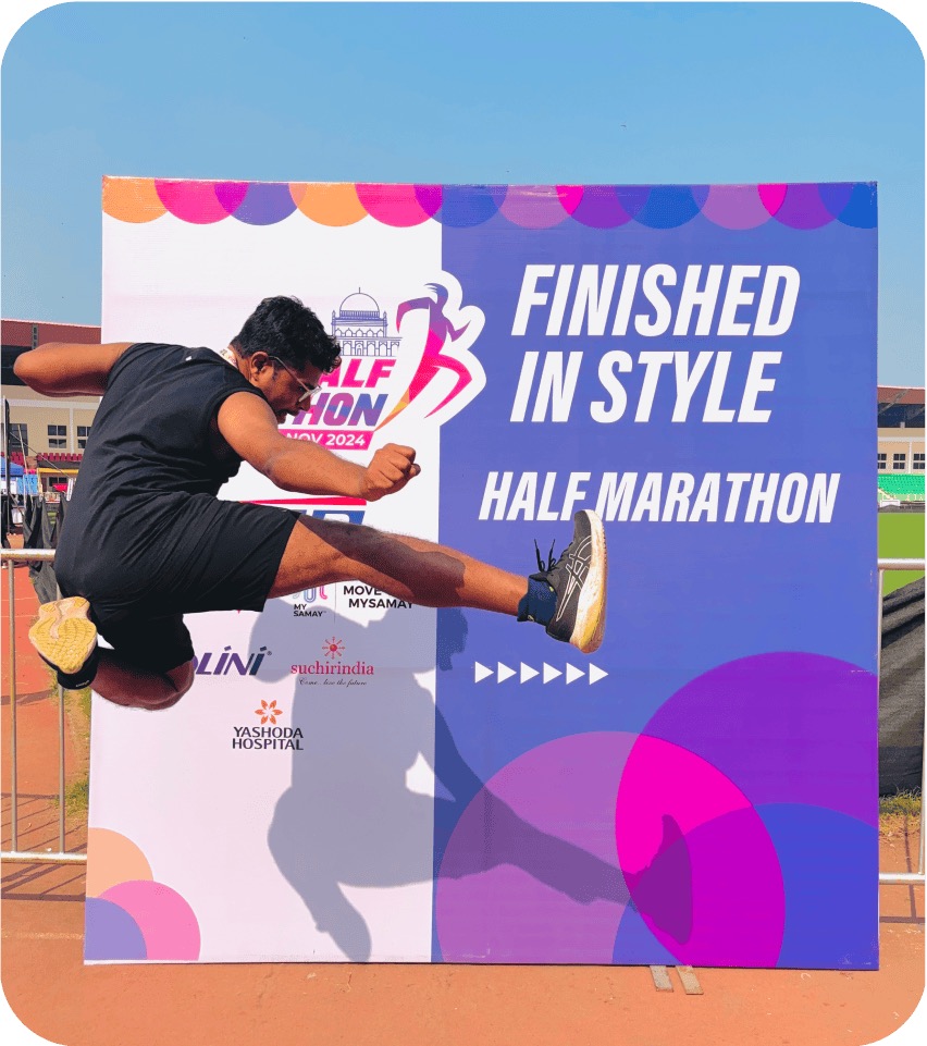 half marathon finish