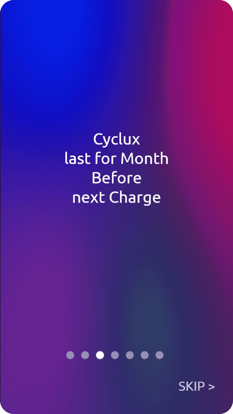 Cyclux companion app wireframe set A 5