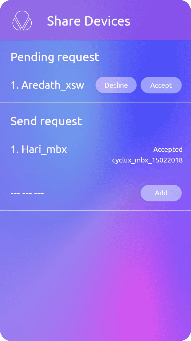 Cyclux companion app wireframe set B 11