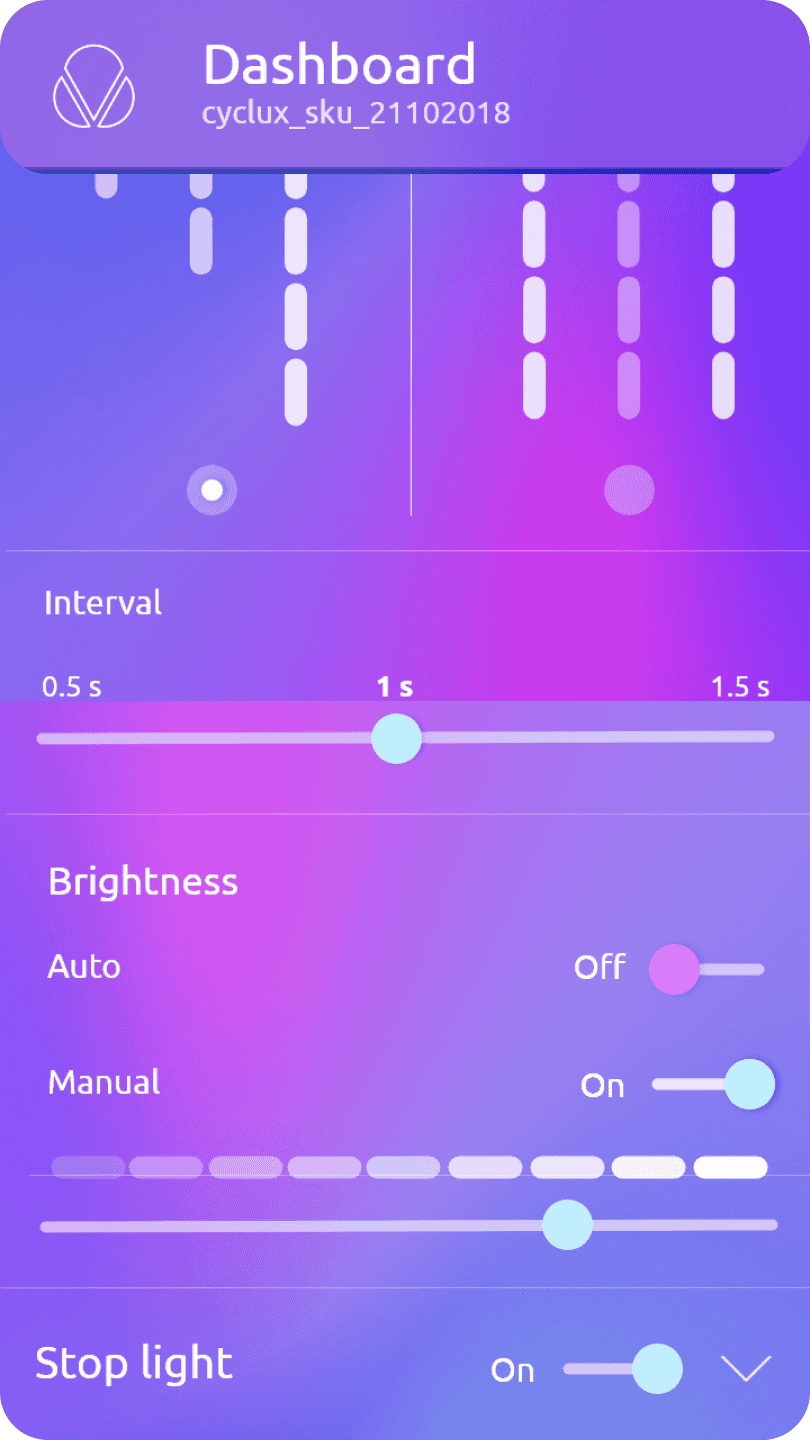 Cyclux companion app wireframe set B 6