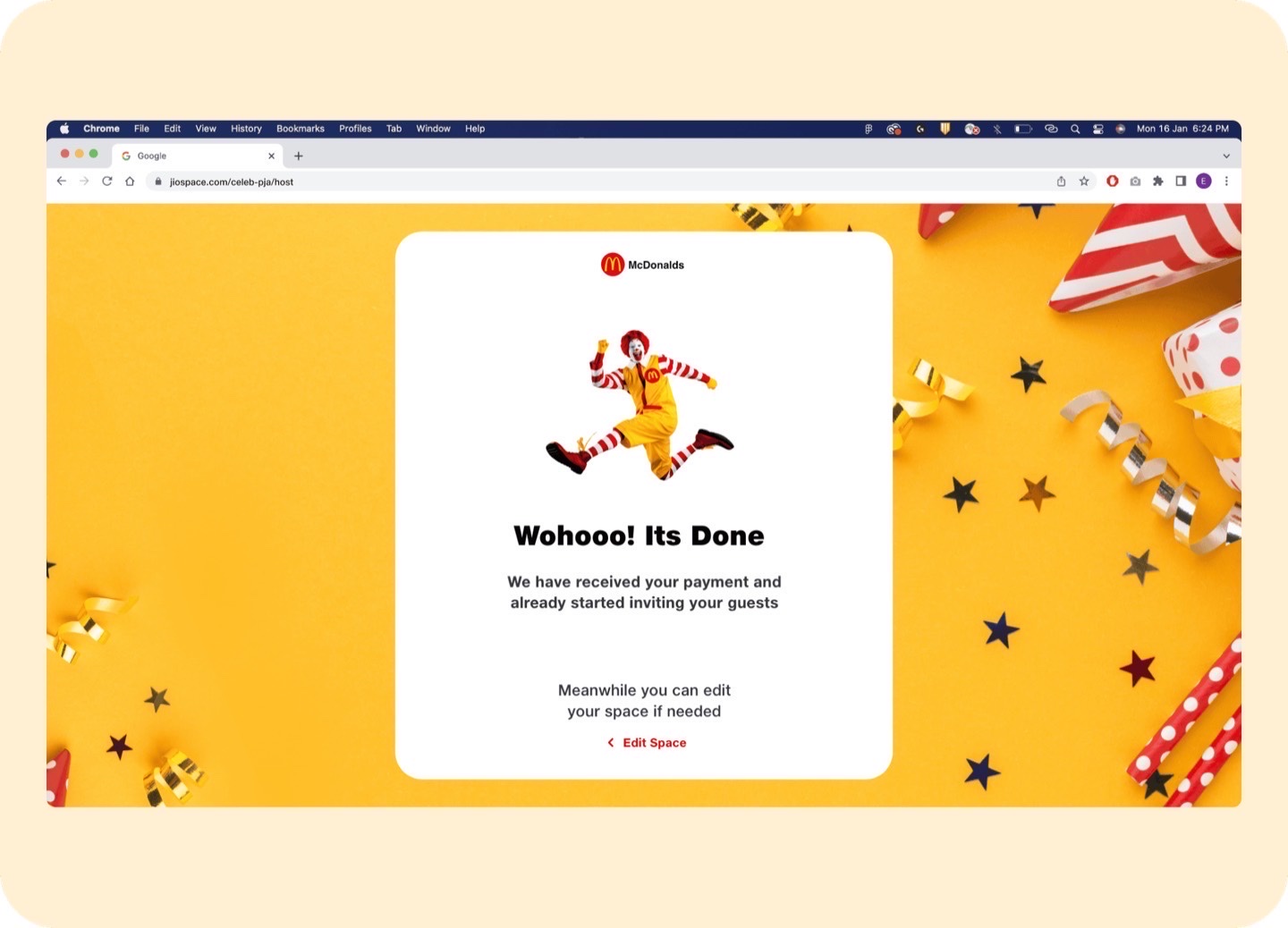 Guest RSVP options