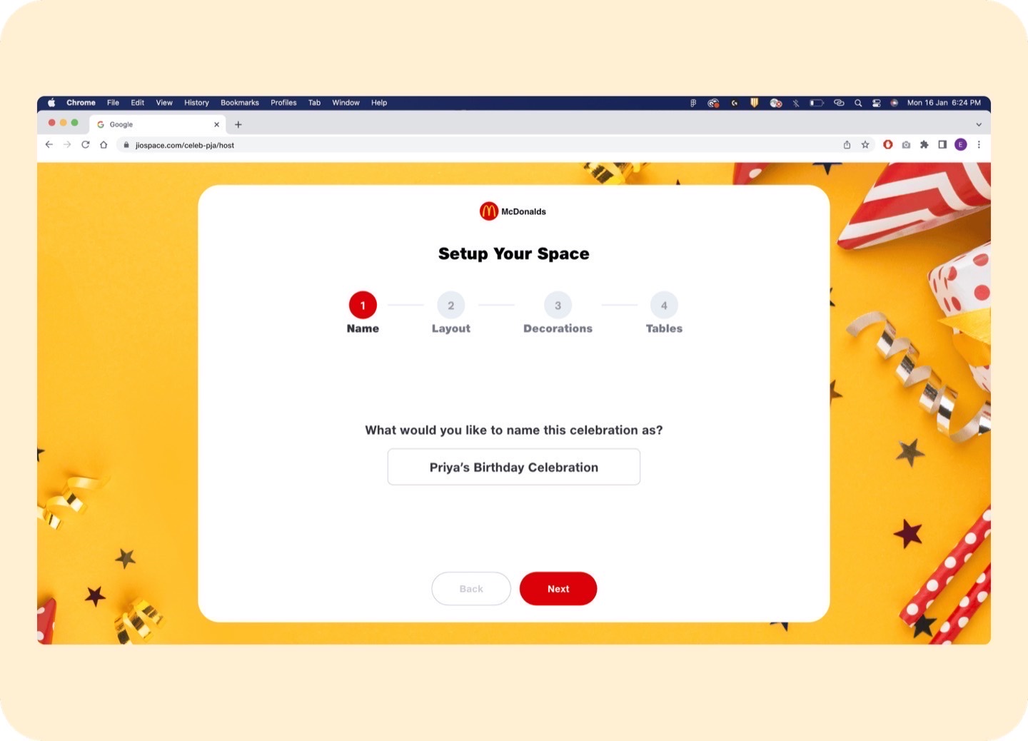 Host onboarding step 2