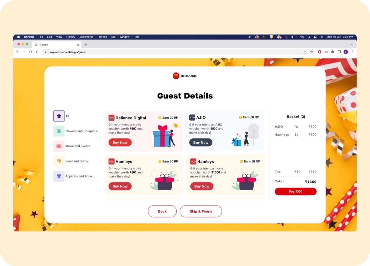 Order confirmation