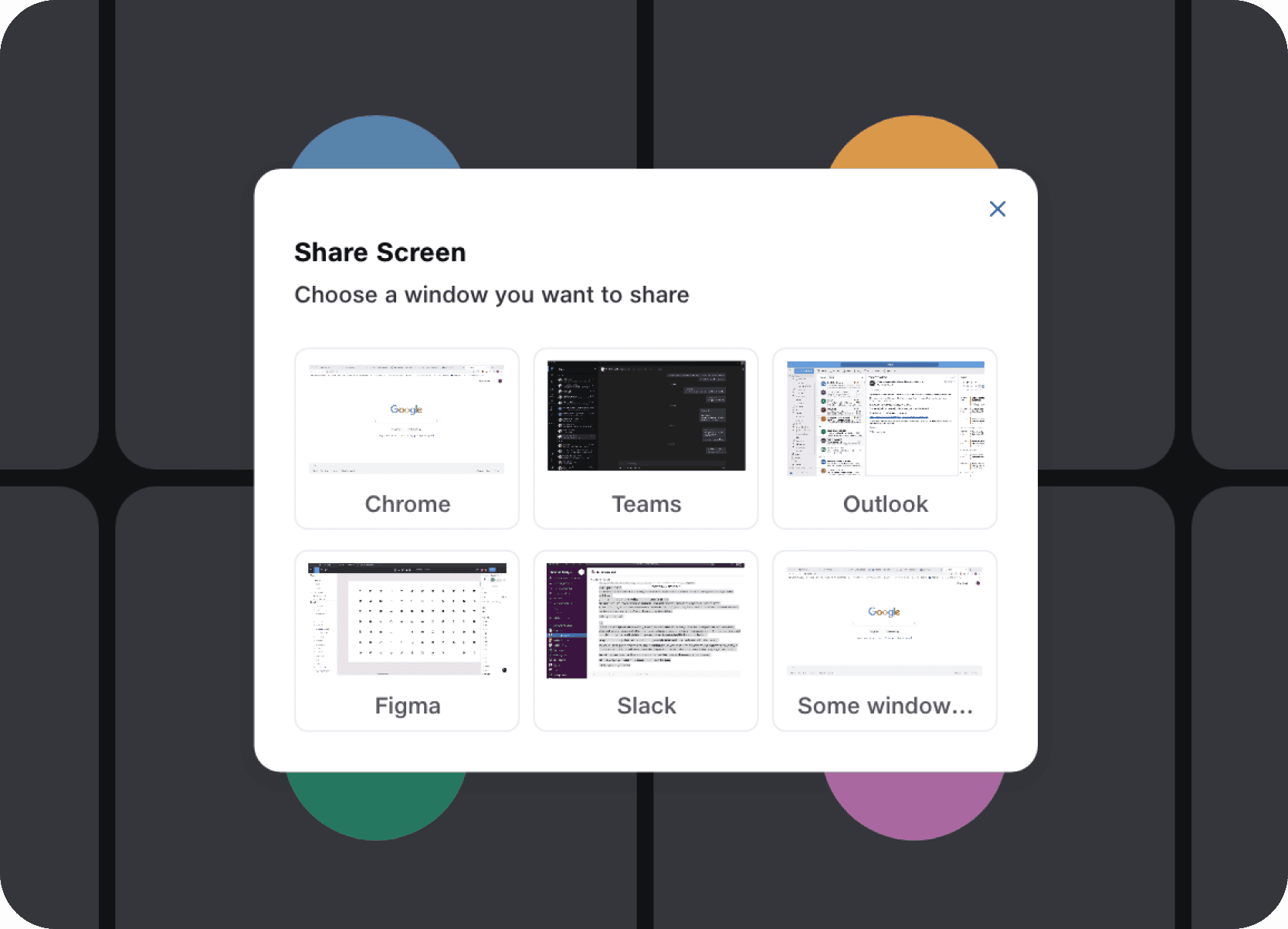 Visual window previews