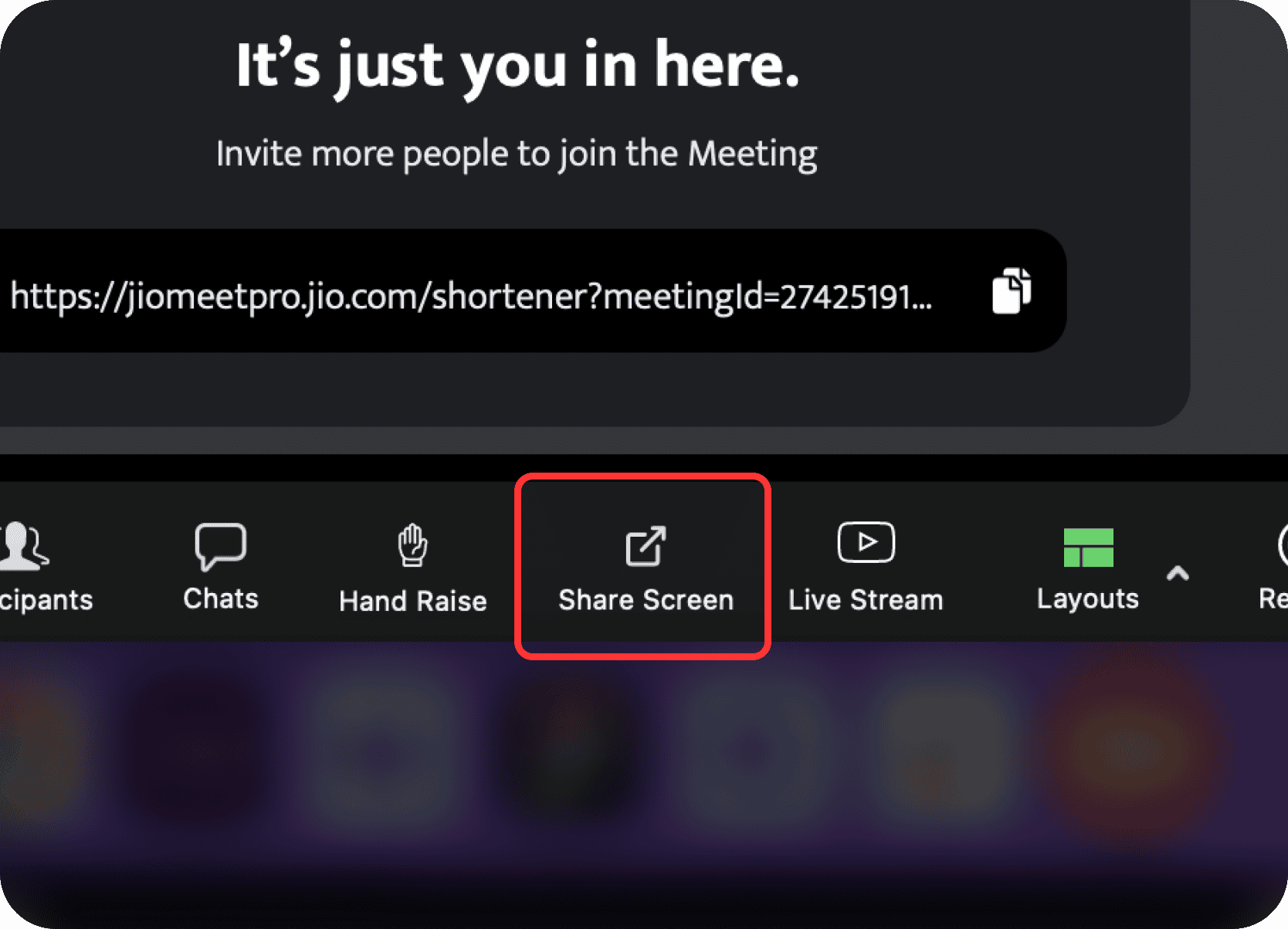 Outdated screenshare icon