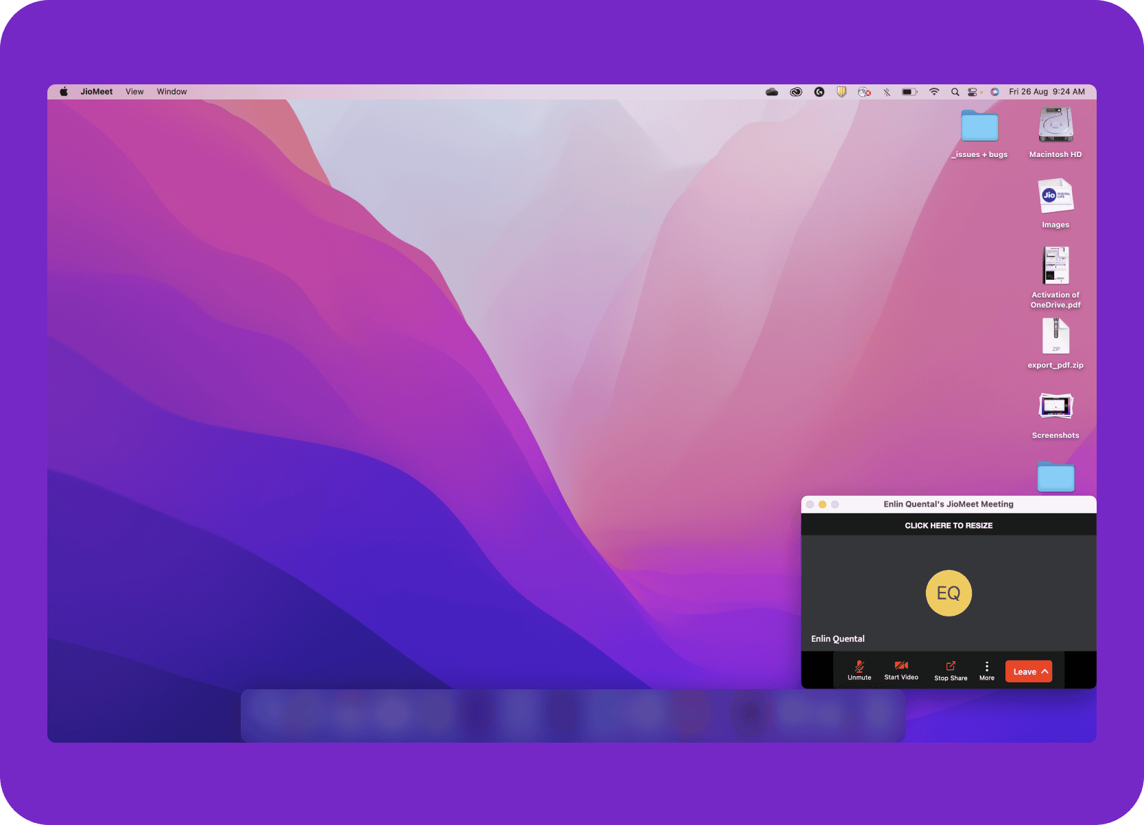 Oversized PIP window on desktop
